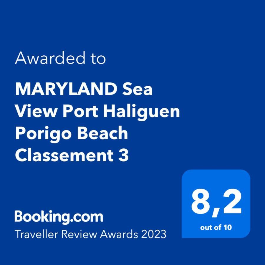 Maryland Vue Mer Port Haliguen Plage Du Porigo Quiberon Kültér fotó